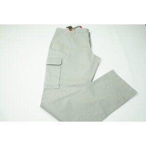 Isaia Light Light Gray Cargo Cotton Blend Casual Men Chino Pant 54R EU NEW